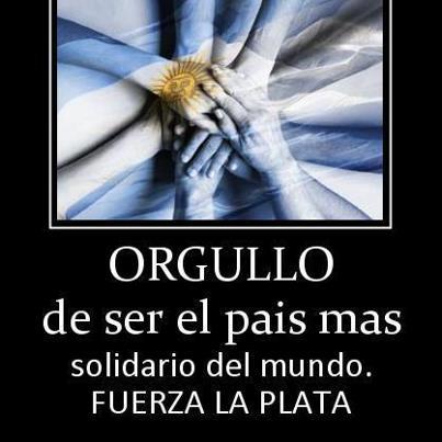 Orgullo por la solidaridad del pueblo argentino