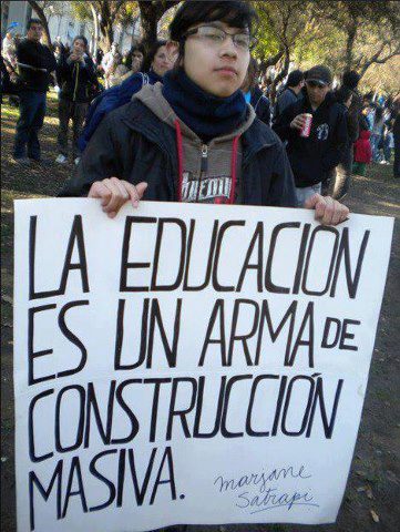 La educacin, el mejor arma contra la ignorancia.