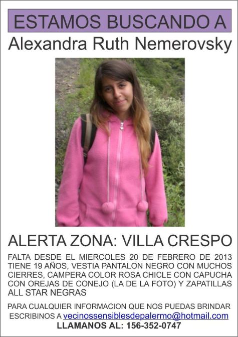 se busca a Alexandra