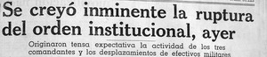 Diario de Mendoza: 24 de marzo de 1976.