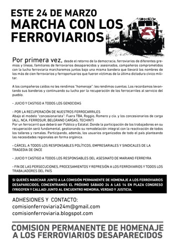 Invitacin de los ferroviarios: 24 de marzo 2012.