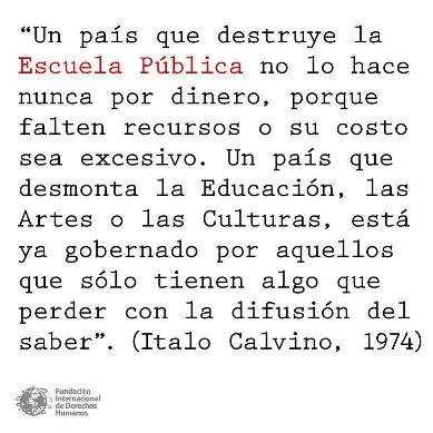 Italo Calvino / educacin pblica